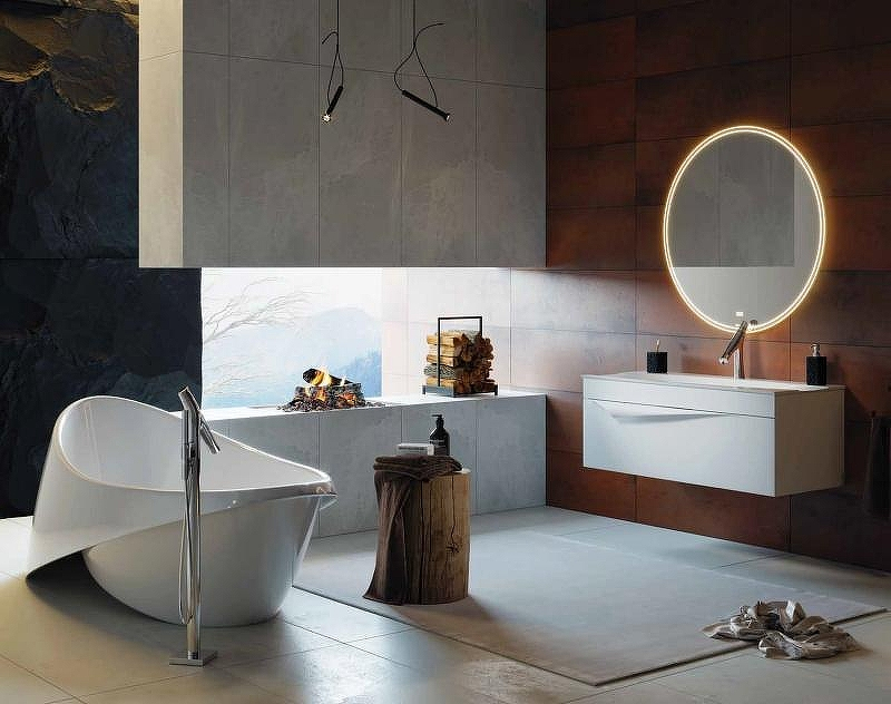 Зеркало Clarberg Circle 100 CIR0210 с подсветкой и подогревом с сенсорным выключателем, купить, цена, заказать, магазин, доставка, скидка, промокод, купить, цена, заказать, магазин, доставка, скидка, промокод