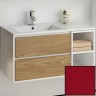 Тумба с раковиной SanVit Мэри-4 90 L kmery904 в цвете Ral подвесная Красный глянец, купить, цена, заказать, магазин, доставка, скидка, промокод, купить, цена, заказать, магазин, доставка, скидка, промокод
