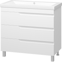 Тумба с раковиной Misty Софт 90 УТ000015031 Белая глянцевая, купить, цена, заказать, магазин, доставка, скидка, промокод, купить, цена, заказать, магазин, доставка, скидка, промокод