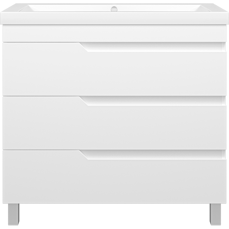 Тумба с раковиной Misty Софт 90 УТ000015031 Белая глянцевая, купить, цена, заказать, магазин, доставка, скидка, промокод, купить, цена, заказать, магазин, доставка, скидка, промокод