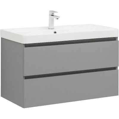 Тумба под раковину Aquanet Вега 2.0 90 337962 подвесная Мисти грин