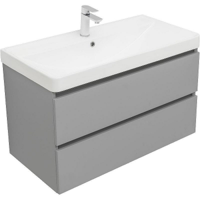 Тумба под раковину Aquanet Вега 2.0 90 337962 подвесная Мисти грин