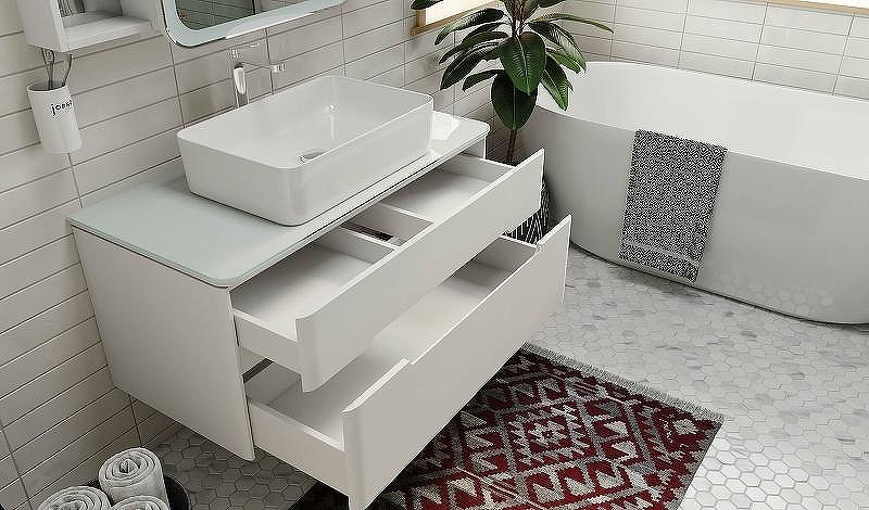 Тумба под раковину Jorno Bosko 100 Bos.01.100/P/W подвесная Белая, купить, цена, заказать, магазин, доставка, скидка, промокод, купить, цена, заказать, магазин, доставка, скидка, промокод