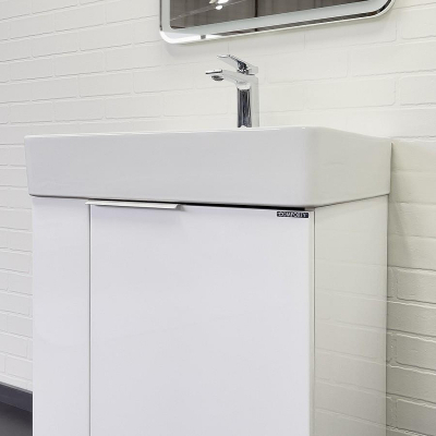 Тумба с раковиной Comforty Асти 60Н 00-00019247 Белый глянец