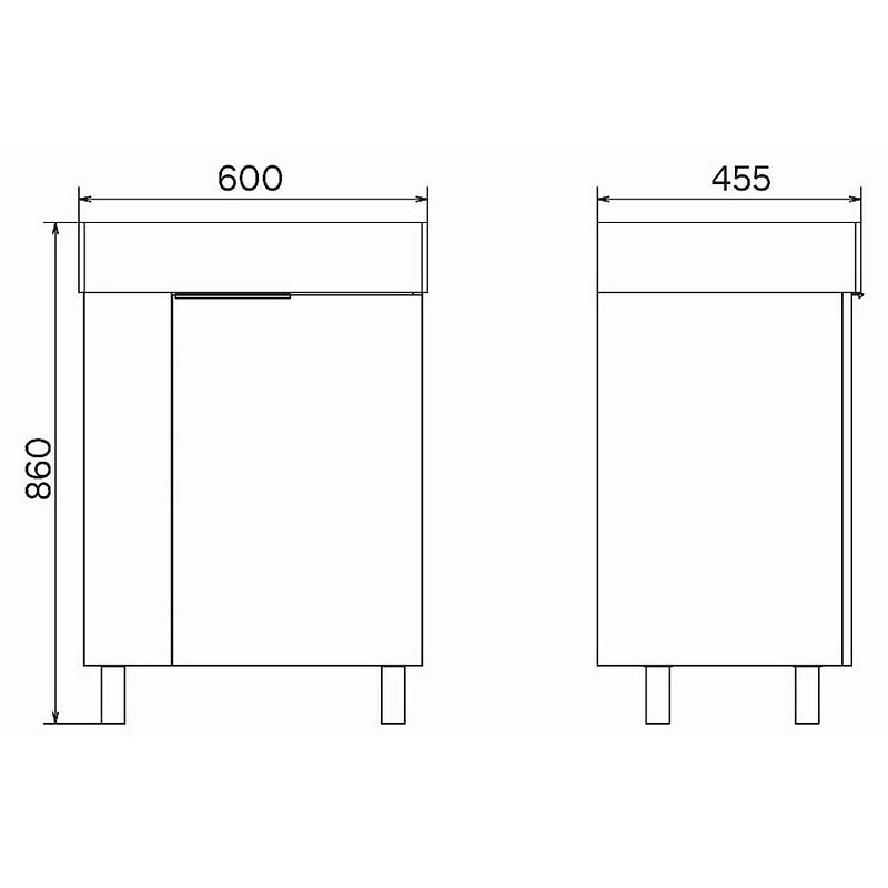 Тумба с раковиной Comforty Асти 60Н 00-00019247 Белый глянец, купить, цена, заказать, магазин, доставка, скидка, промокод, купить, цена, заказать, магазин, доставка, скидка, промокод