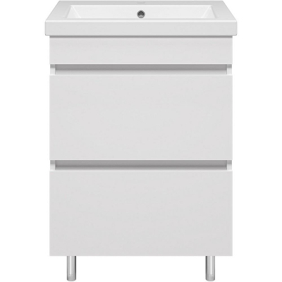 Тумба с раковиной Misty Енисей 60 УТ000009442 Белая