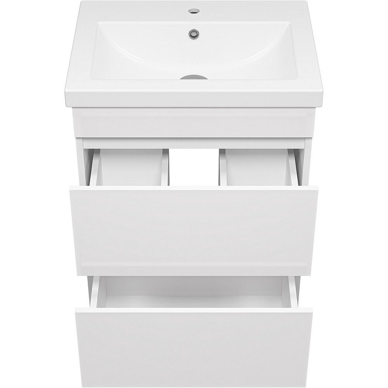 Тумба с раковиной Misty Енисей 60 УТ000009442 Белая, купить, цена, заказать, магазин, доставка, скидка, промокод, купить, цена, заказать, магазин, доставка, скидка, промокод