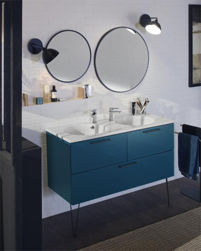 Зеркало Jacob Delafon Odeon Rive Gauche 50 EB1176-BLV Черное матовое, купить, цена, заказать, магазин, доставка, скидка, промокод, купить, цена, заказать, магазин, доставка, скидка, промокод