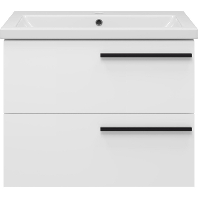 Тумба с раковиной Misty Ненси 70 УТ000022057 подвесная Белая матовая