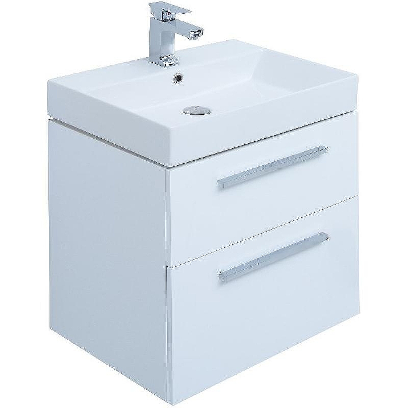 Тумба под раковину Aquanet Nova 60 242279 подвесная Белый глянец, купить, цена, заказать, магазин, доставка, скидка, промокод, купить, цена, заказать, магазин, доставка, скидка, промокод