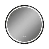 Зеркало Maretti Elena 80 EA1480R03EL с подсветкой цвет Черный с сенсорным выключателем с подогревом и диммером, купить, цена, заказать, магазин, доставка, скидка, промокод, купить, цена, заказать, магазин, доставка, скидка, промокод