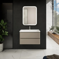 Тумба под раковину AQUAme S4 80 AQM900480BG подвесная цвет Бежевый, купить, цена, заказать, магазин, доставка, скидка, промокод, купить, цена, заказать, магазин, доставка, скидка, промокод