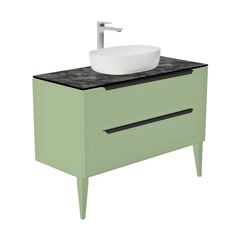 Тумба под раковину ЗОВ Севилья 100 S100F-KPK цвет Фисташковый, купить, цена, заказать, магазин, доставка, скидка, промокод, купить, цена, заказать, магазин, доставка, скидка, промокод