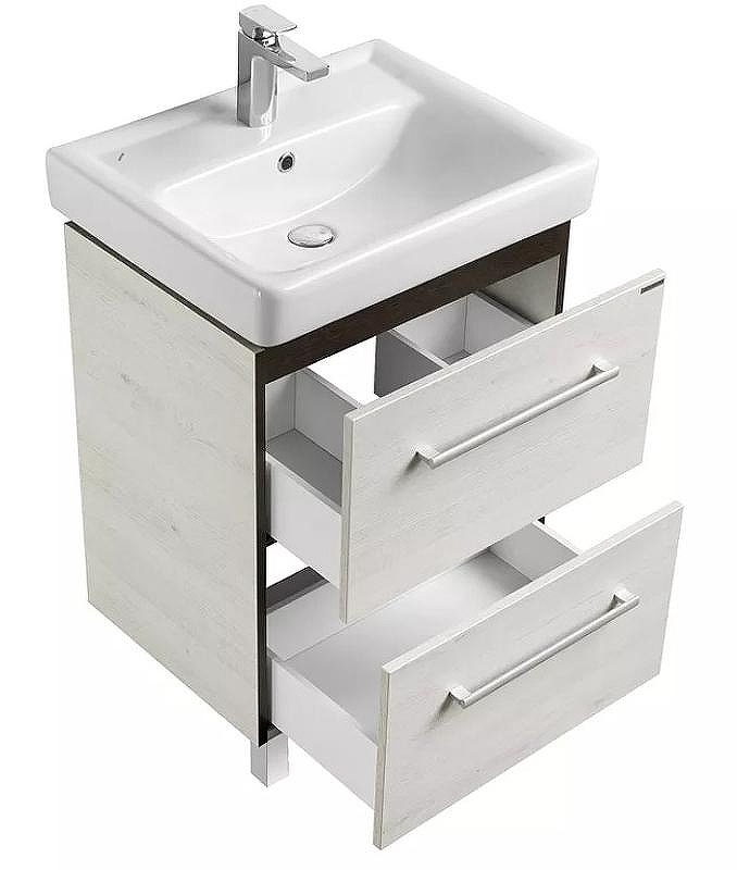 Тумба под раковину Aquaton Ронда 60 1A205001RSC20 Дуб сомерсет Венге, купить, цена, заказать, магазин, доставка, скидка, промокод, купить, цена, заказать, магазин, доставка, скидка, промокод