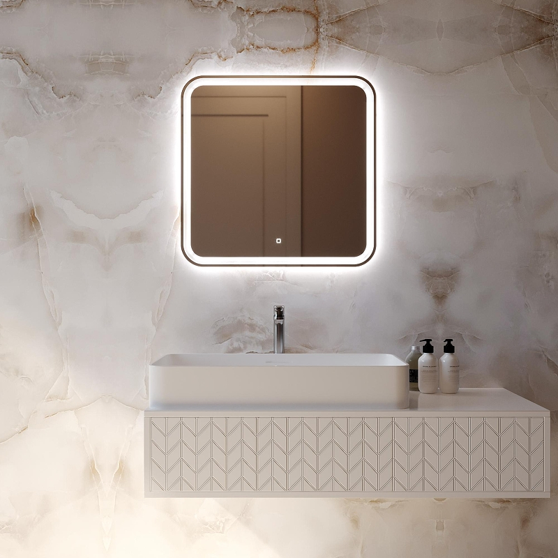 Зеркало Mixline Стив-Лайт 70 555671 с подсветкой с сенсорным выключателем, купить, цена, заказать, магазин, доставка, скидка, промокод, купить, цена, заказать, магазин, доставка, скидка, промокод