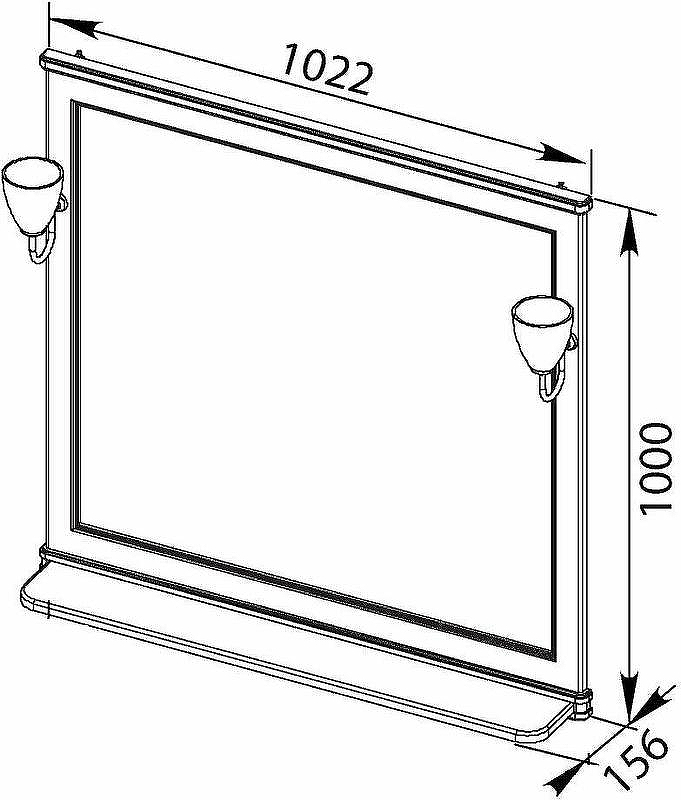 Зеркало Aquanet Валенса 100 180290 Белое, купить, цена, заказать, магазин, доставка, скидка, промокод, купить, цена, заказать, магазин, доставка, скидка, промокод