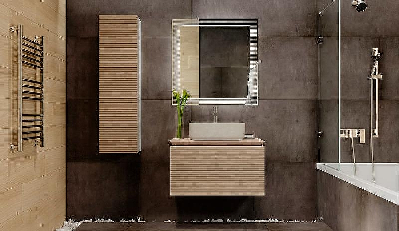 Зеркало Jorno Karat 80 Kar.02.80/P/W с подсветкой с бесконтактным выключателем, купить, цена, заказать, магазин, доставка, скидка, промокод, купить, цена, заказать, магазин, доставка, скидка, промокод