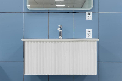 Тумба под раковину WellWant Aura 60 WWM000600W подвесная Белая матовая