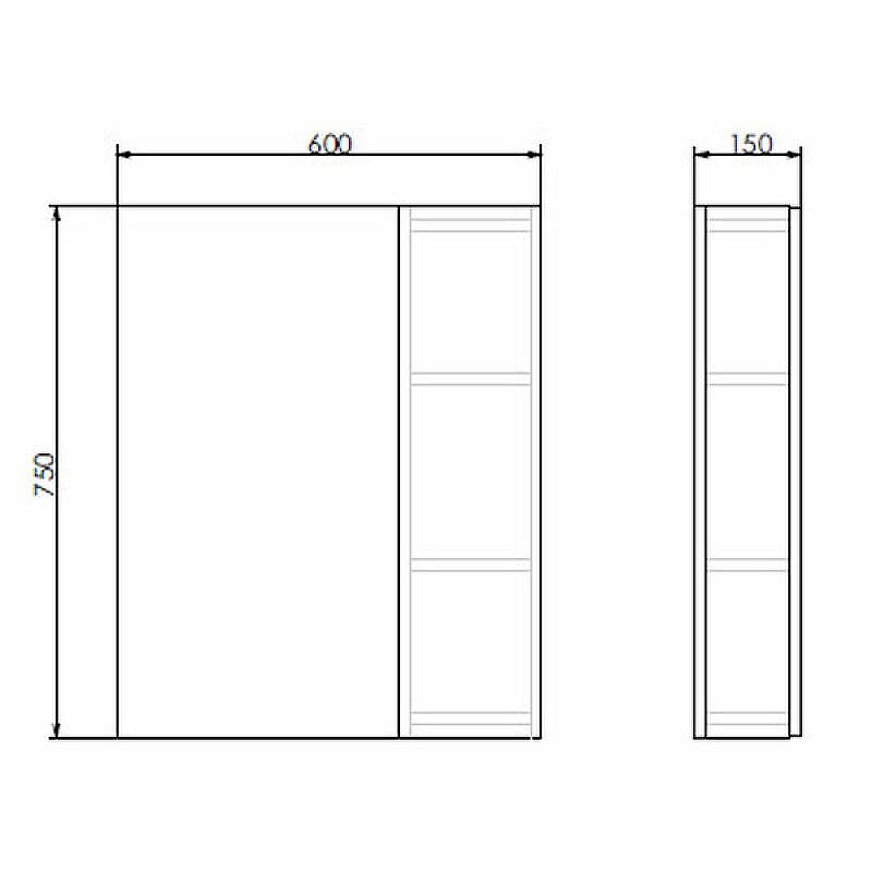 Зеркало со шкафом Comforty Тромсе 60 00004142221 Дуб сонома, купить, цена, заказать, магазин, доставка, скидка, промокод, купить, цена, заказать, магазин, доставка, скидка, промокод