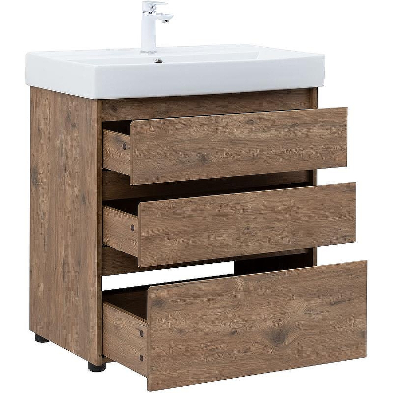 Тумба под раковину Aquanet Nova Lite 75 302474 Дуб рустикальный, купить, цена, заказать, магазин, доставка, скидка, промокод, купить, цена, заказать, магазин, доставка, скидка, промокод