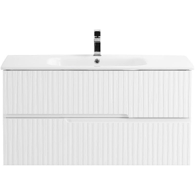 Тумба под раковину Cezares Duet 80 DUET-800-2C-SO-BL подвесная Bianco Lucido