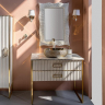 Тумба под раковину Boheme Armadi Art Monaco 80 867-080-WG Белая глянец Золото, купить, цена, заказать, магазин, доставка, скидка, промокод, купить, цена, заказать, магазин, доставка, скидка, промокод
