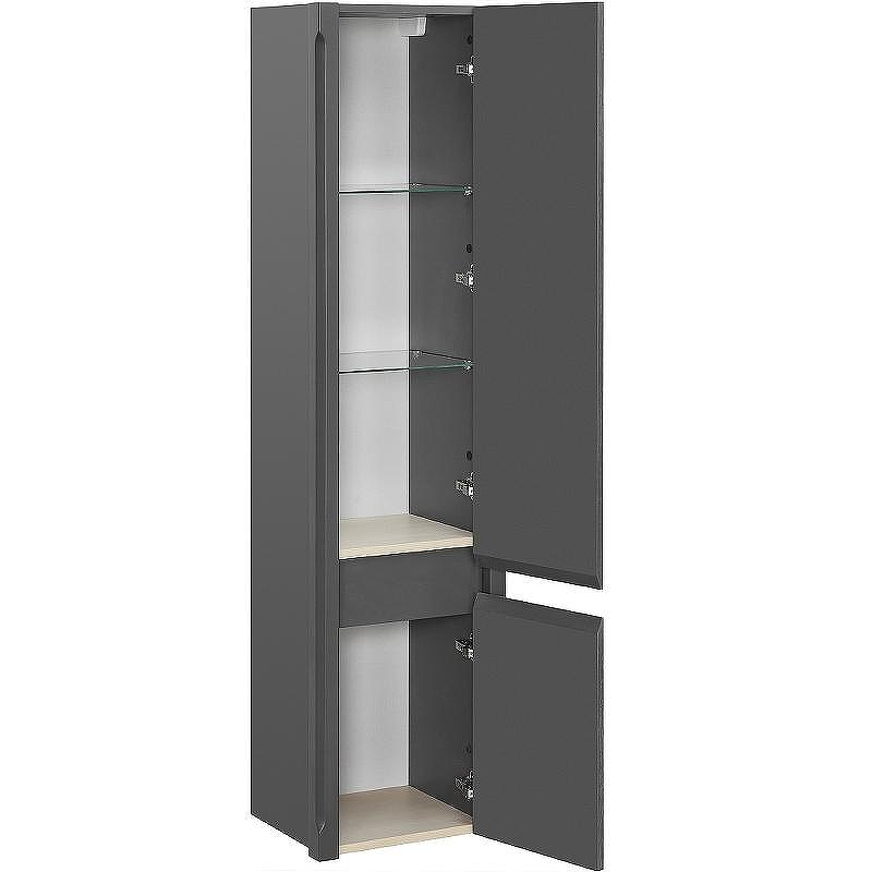 Шкаф пенал ASB-Woodline Лорена 40 12211 подвесной Серый, купить, цена, заказать, магазин, доставка, скидка, промокод, купить, цена, заказать, магазин, доставка, скидка, промокод