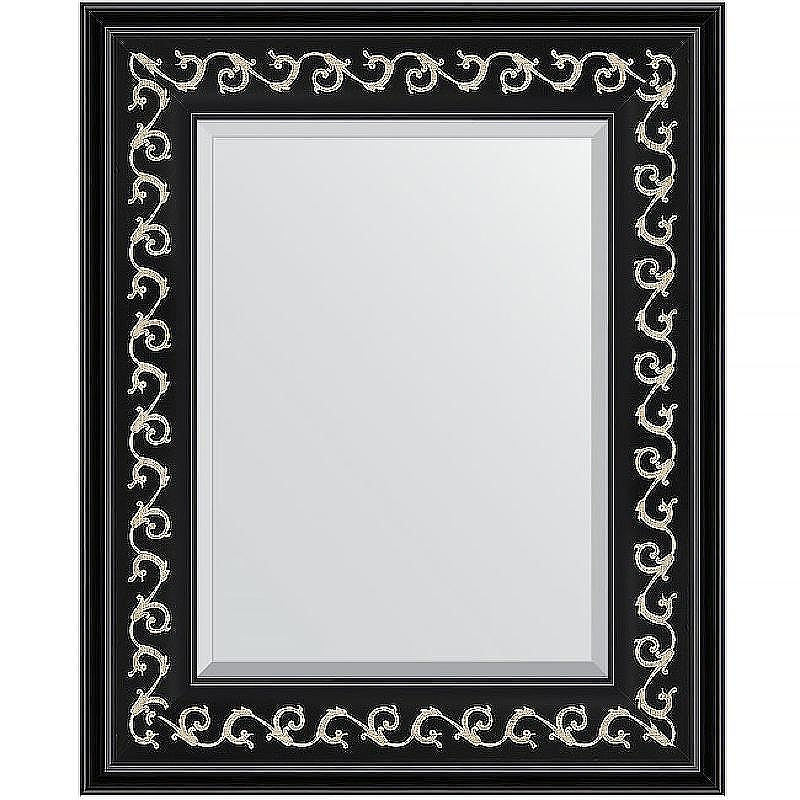 Зеркало Evoform Exclusive 55х45 BY 1357 с фацетом в багетной раме - Черный ардеко 81, купить, цена, заказать, магазин, доставка, скидка, промокод, купить, цена, заказать, магазин, доставка, скидка, промокод