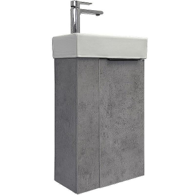 Тумба с раковиной Comforty Асти 40 00-00013669 подвесная Бетон светлый