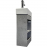 Тумба с раковиной Comforty Асти 40 00-00013669 подвесная Бетон светлый, купить, цена, заказать, магазин, доставка, скидка, промокод, купить, цена, заказать, магазин, доставка, скидка, промокод