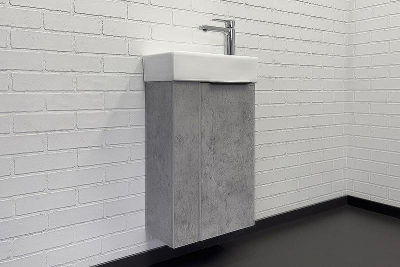Тумба с раковиной Comforty Асти 40 00-00013669 подвесная Бетон светлый