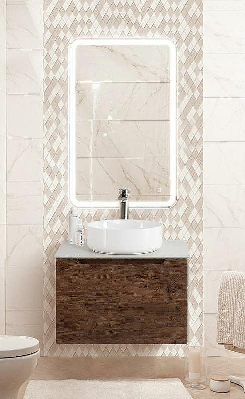 Тумба под раковину BelBagno Etna 60 ETNA-600-1C-SO-RW-P подвесная Rovere Moro, купить, цена, заказать, магазин, доставка, скидка, промокод, купить, цена, заказать, магазин, доставка, скидка, промокод