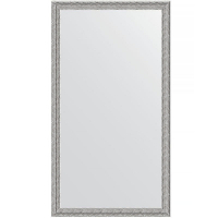 Зеркало Evoform Definite 111х61 BY 3198 в багетной раме - Волна алюминий 46, купить, цена, заказать, магазин, доставка, скидка, промокод, купить, цена, заказать, магазин, доставка, скидка, промокод
