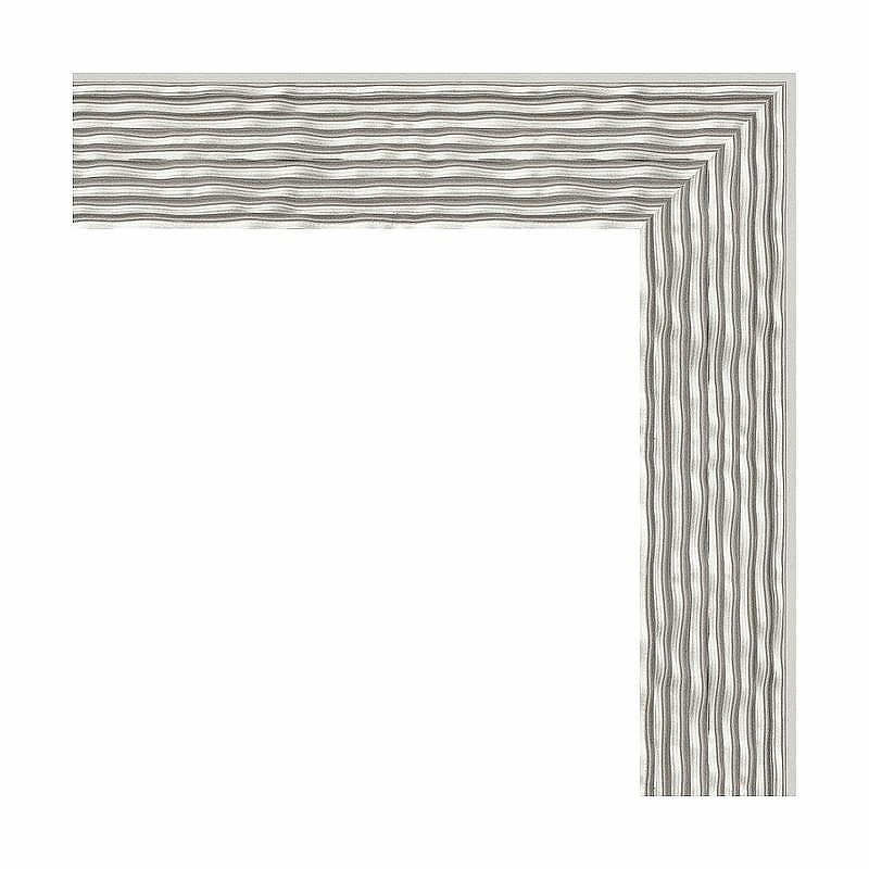 Зеркало Evoform Definite 111х61 BY 3198 в багетной раме - Волна алюминий 46, купить, цена, заказать, магазин, доставка, скидка, промокод, купить, цена, заказать, магазин, доставка, скидка, промокод