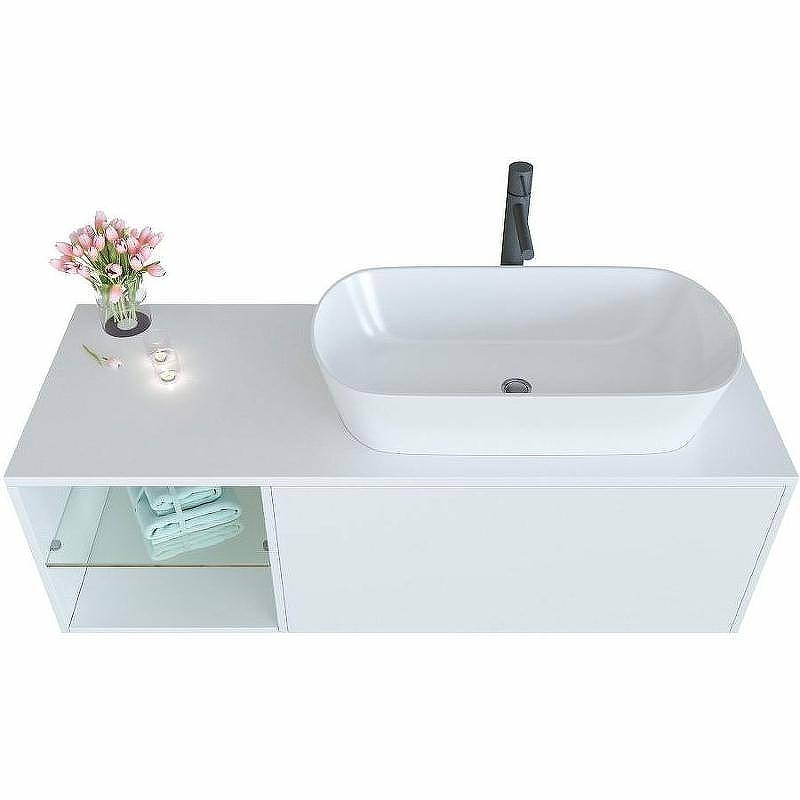 Тумба c раковиной SanVit Оскар 100 R koskar100R подвесная Белая, купить, цена, заказать, магазин, доставка, скидка, промокод, купить, цена, заказать, магазин, доставка, скидка, промокод