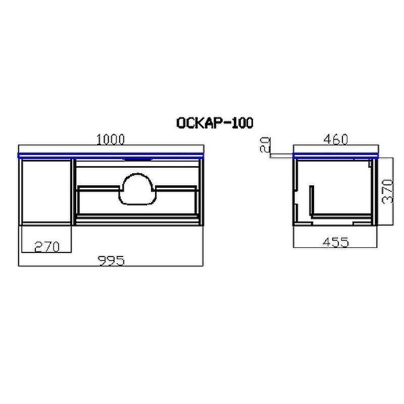 Тумба c раковиной SanVit Оскар 100 R koskar100R подвесная Белая, купить, цена, заказать, магазин, доставка, скидка, промокод, купить, цена, заказать, магазин, доставка, скидка, промокод