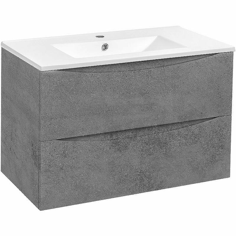 Тумба под раковину Vincea Mia 75 VMC-2MC750BT подвесная Beton, купить, цена, заказать, магазин, доставка, скидка, промокод, купить, цена, заказать, магазин, доставка, скидка, промокод