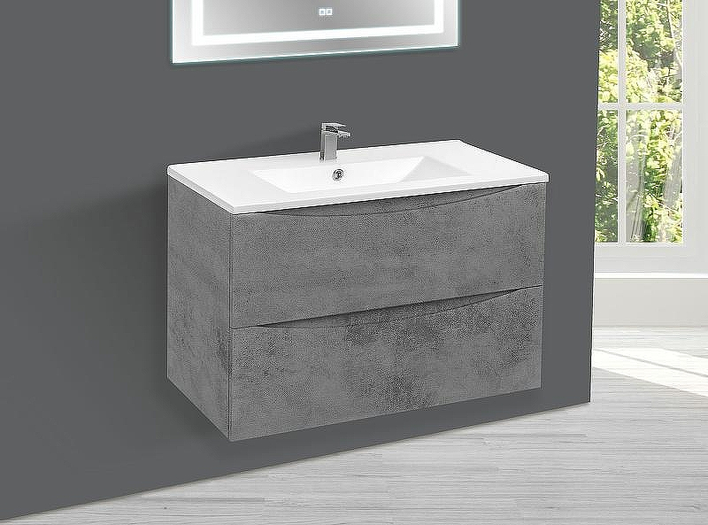 Тумба под раковину Vincea Mia 75 VMC-2MC750BT подвесная Beton, купить, цена, заказать, магазин, доставка, скидка, промокод, купить, цена, заказать, магазин, доставка, скидка, промокод
