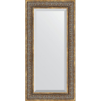 Зеркало Evoform Exclusive 119х59 BY 3500 с фацетом в багетной раме - Вензель бронзовый 101, купить, цена, заказать, магазин, доставка, скидка, промокод, купить, цена, заказать, магазин, доставка, скидка, промокод