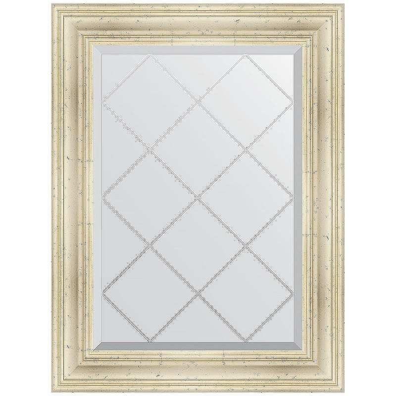 Зеркало Evoform Exclusive-G 91х69 BY 4117 с гравировкой в багетной раме - Травленое серебро 99, купить, цена, заказать, магазин, доставка, скидка, промокод, купить, цена, заказать, магазин, доставка, скидка, промокод