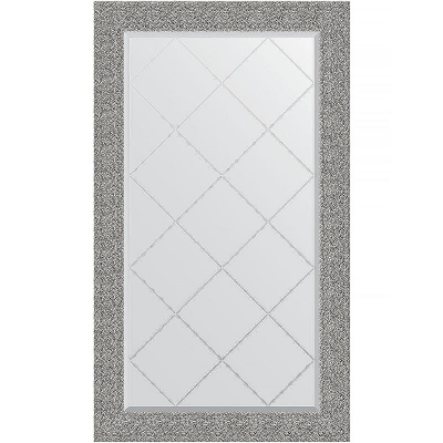 Зеркало Evoform Exclusive-G 131х76 BY 4238 с гравировкой в багетной раме - Чеканка серебряная 90