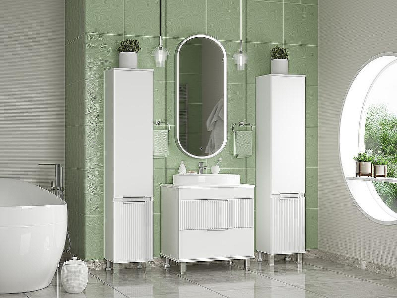 Шкаф пенал Brevita Enfida 35 L ENF-05035-010L Белый матовый, купить, цена, заказать, магазин, доставка, скидка, промокод, купить, цена, заказать, магазин, доставка, скидка, промокод