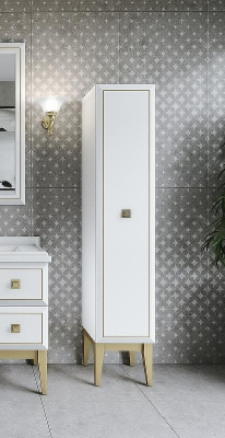 Шкаф пенал Caprigo Metropol 35 13750.25R-021.GLD.00.05/071.20 Белый матовый