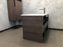 Тумба с раковиной Comforty Франкфурт 90 00004150657 подвесная Дуб шоколадно-коричневый с Белой раковиной, купить, цена, заказать, магазин, доставка, скидка, промокод, купить, цена, заказать, магазин, доставка, скидка, промокод