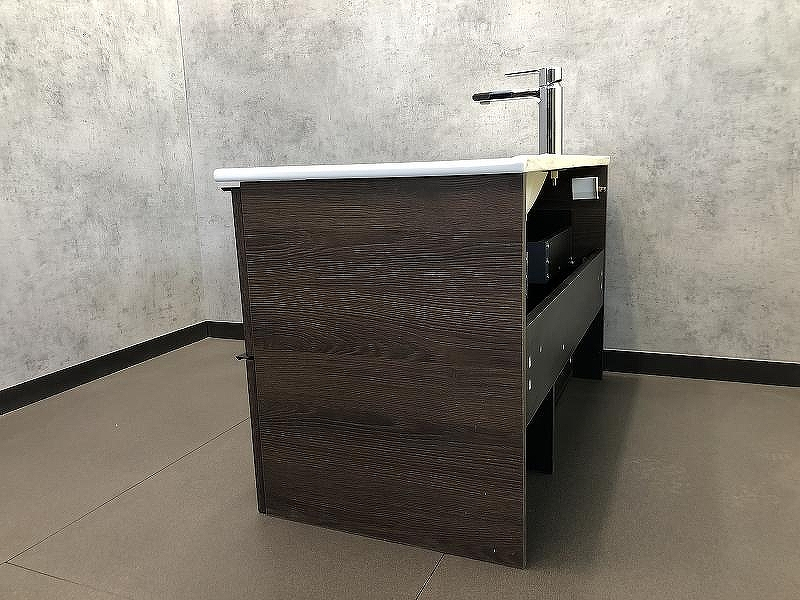 Тумба с раковиной Comforty Франкфурт 90 00004150657 подвесная Дуб шоколадно-коричневый с Белой раковиной, купить, цена, заказать, магазин, доставка, скидка, промокод, купить, цена, заказать, магазин, доставка, скидка, промокод