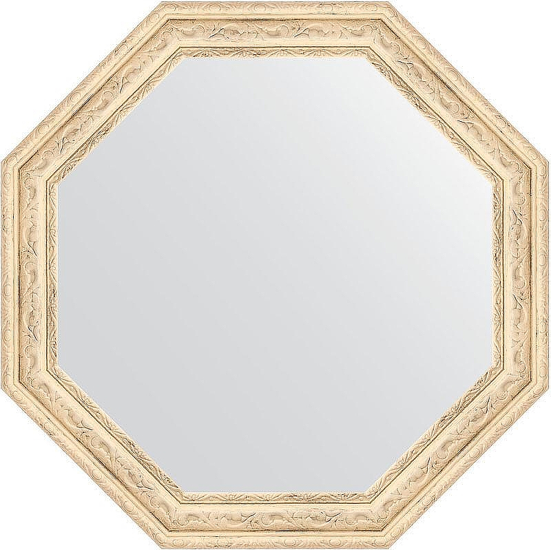 Зеркало Evoform Octagon 50х50 BY 3685 в багетной раме - Слоновая кость 51, купить, цена, заказать, магазин, доставка, скидка, промокод, купить, цена, заказать, магазин, доставка, скидка, промокод