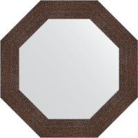 Зеркало Evoform Octagon 67х67 BY 3806 в багетной раме - Бронзовая лава 90, купить, цена, заказать, магазин, доставка, скидка, промокод, купить, цена, заказать, магазин, доставка, скидка, промокод