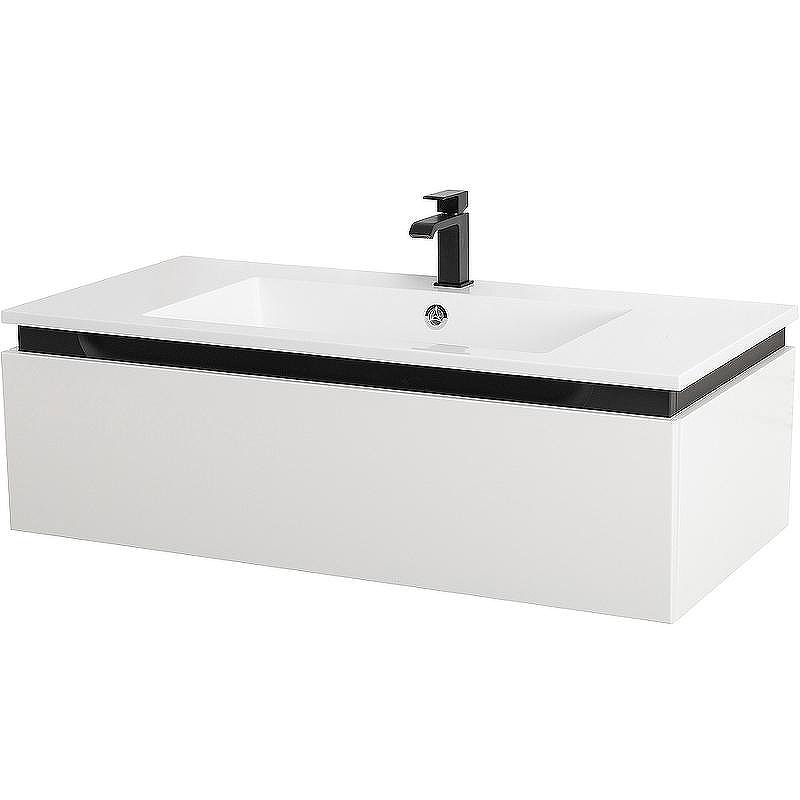 Тумба под раковину Cezares Slider 100 SLIDER-1000-1C-SO-BO подвесная Bianco Opaco, купить, цена, заказать, магазин, доставка, скидка, промокод, купить, цена, заказать, магазин, доставка, скидка, промокод