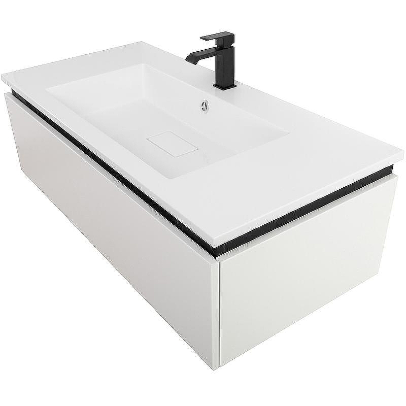 Тумба под раковину Cezares Slider 100 SLIDER-1000-1C-SO-BO подвесная Bianco Opaco, купить, цена, заказать, магазин, доставка, скидка, промокод, купить, цена, заказать, магазин, доставка, скидка, промокод