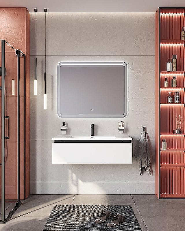 Тумба под раковину Cezares Slider 100 SLIDER-1000-1C-SO-BO подвесная Bianco Opaco, купить, цена, заказать, магазин, доставка, скидка, промокод, купить, цена, заказать, магазин, доставка, скидка, промокод